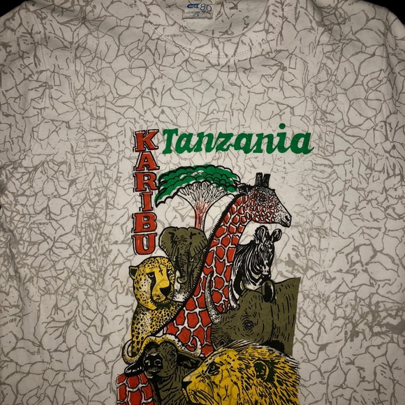 VTG TANZANIA AFRICA ANIMAL LOVER HIPSTER SUPREME - Picture 2 of 4